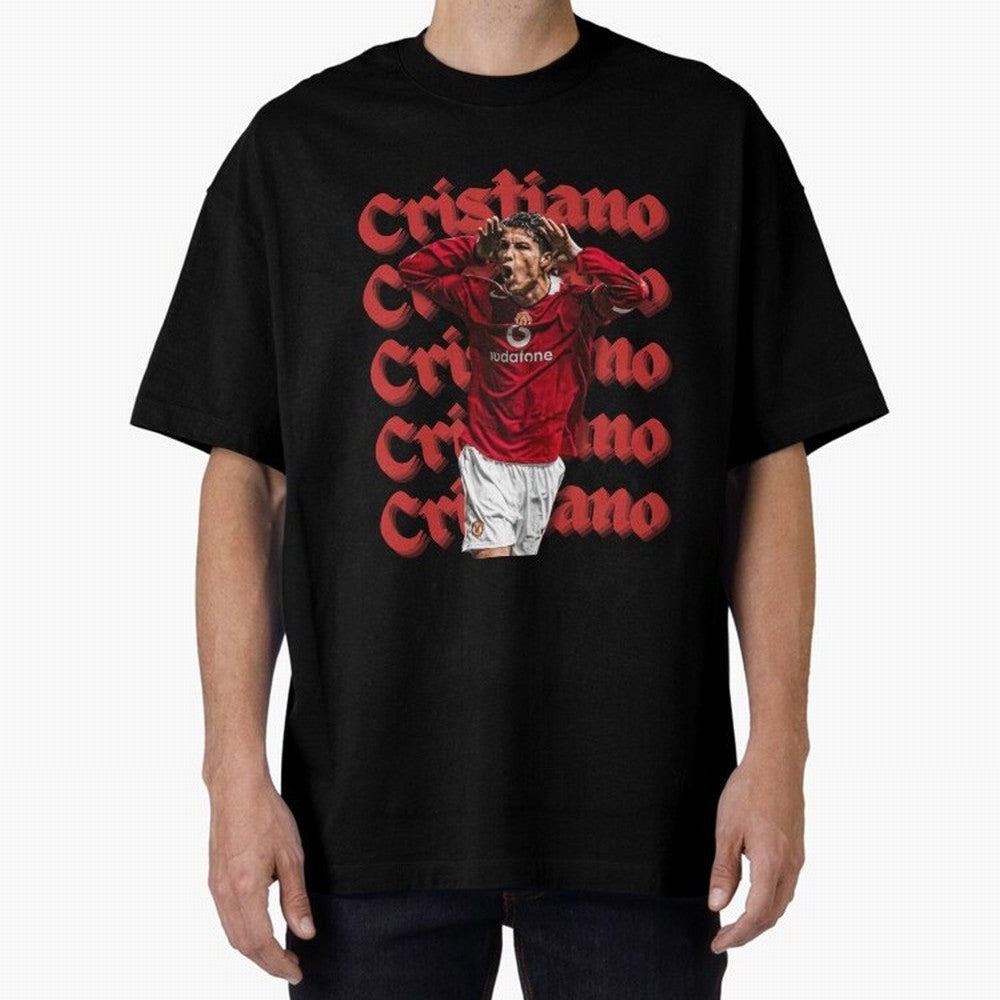 CR7 Oversized T-Shirt Cheer through Every Moment of FIFA World Cup 2026 Group Stage for Fans of Mbappe and France, Bringing Soccer Culture, Superstar Moments, National Team Dreams and Competitive Fire; Great for Watch Parties, Sports Bars, Family
