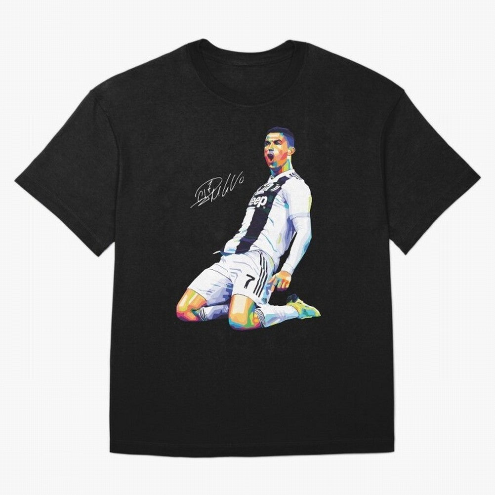 C Ronaldo Wpap Pop Art Oversized T-Shirt Remember Iconic Moments from FIFA World Cup 2026 USA Canada Mexico for Fans of Haaland and France and Portugal, Bringing Fan Favorite Moments, National Team Passion, Big Match Drama and Soccer History; Ideal