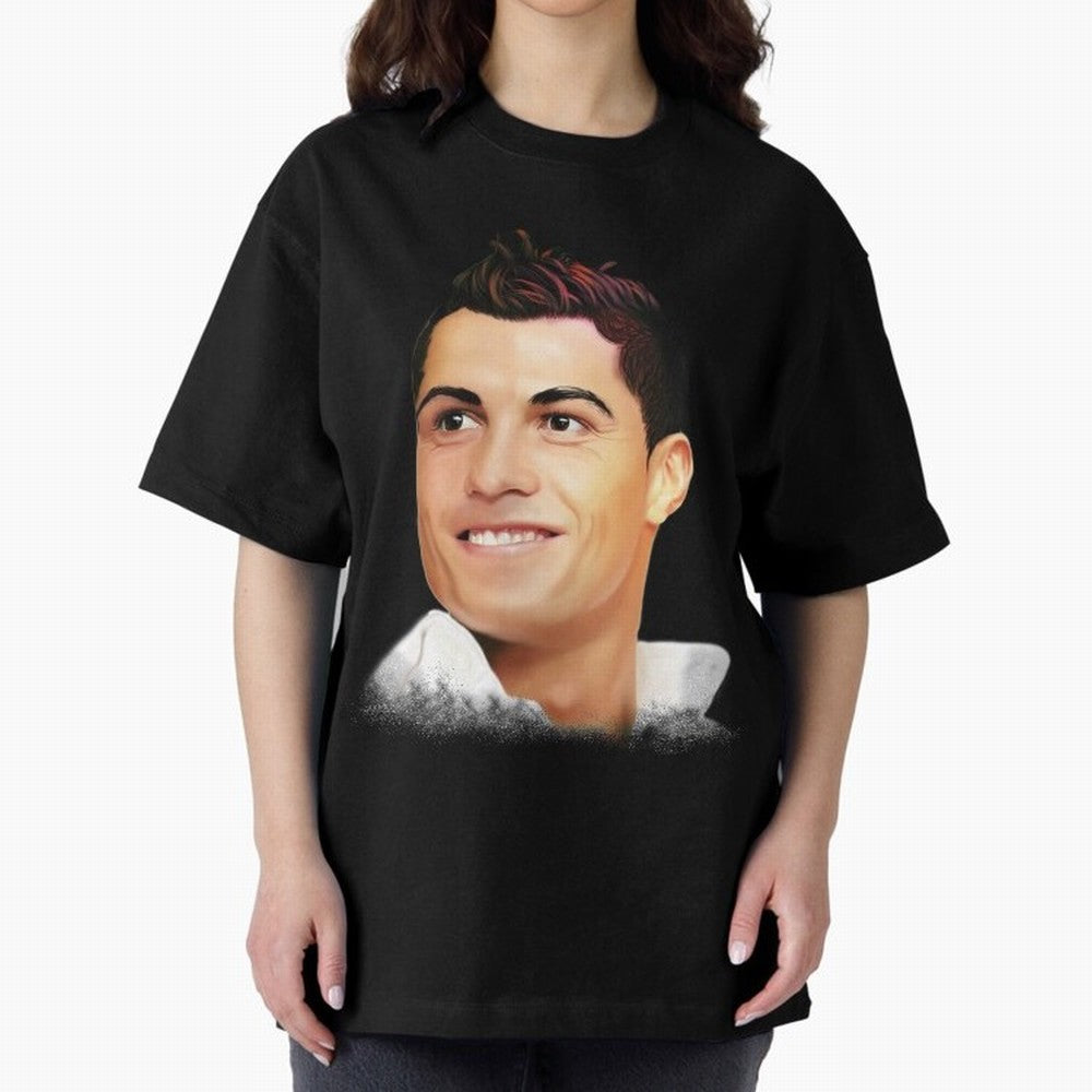 Cristiano Ronaldo CR7 | Digital Painting Oversized T-Shirt Embrace FIFA World Cup 2026 for Fans of Neymar, Haaland and Cristiano Ronaldo and Netherlands, Bringing Vintage Soccer Flavor, Modern Football Stars, National Flags and Final Night Emotion;