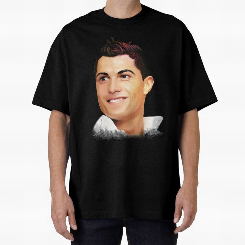 Cristiano Ronaldo CR7 | Digital Painting Oversized T-Shirt Embrace FIFA World Cup 2026 for Fans of Neymar, Haaland and Cristiano Ronaldo and Netherlands, Bringing Vintage Soccer Flavor, Modern Football Stars, National Flags and Final Night Emotion;