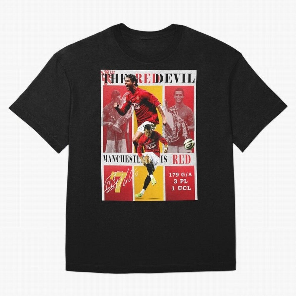 Cristiano Ronaldo 2008 Manchester United Poster Oversized T-Shirt Make Game Day About Global Football Passion for FIFA World Cup 2026, with Messi and Cristiano Ronaldo, Netherlands, Tournament Hype, Historic Matchups, Family Viewing Parties and