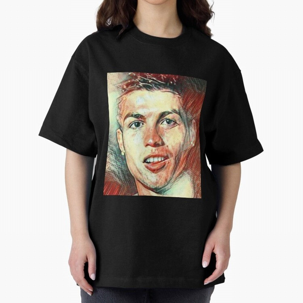 Cristiano Ronaldo Oversized T-Shirt Show Passion for the Stars of FIFA World Cup 2026 for Fans of Mbappe and Neymar and Argentina, France and Brazil, Bringing Game Day Rituals, Football Legends, Country Pride and the Road to the Final; Perfect for