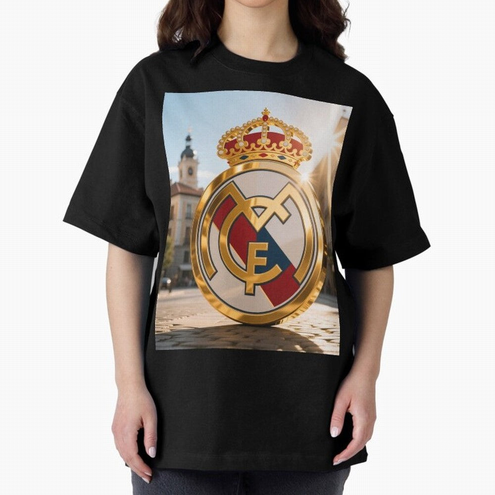 Plaza Sol Real Madrid Oversized T-Shirt Bring Home the FIFA World Cup 2026 Group Stage Journey through Neymar, Haaland and Cristiano Ronaldo Highlights, Portugal Pride, Retro Football Energy, Iconic Rivalries, Trophy Chase Drama and Stadium