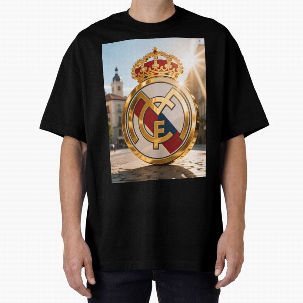 Plaza Sol Real Madrid Oversized T-Shirt Bring Home the FIFA World Cup 2026 Group Stage Journey through Neymar, Haaland and Cristiano Ronaldo Highlights, Portugal Pride, Retro Football Energy, Iconic Rivalries, Trophy Chase Drama and Stadium