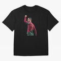 Cristiano Ronaldo Oversized T-Shirt Celebrate Golden Goal Energy in Global Football Passion for FIFA World Cup 2026 USA Canada Mexico, Built around Haaland, Argentina, Soccer Culture, Superstar Moments, National Team Dreams and Competitive Fire;