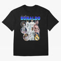 Cristiano Ronaldo Bootleg Oversized T-Shirt Experience the Global Stage of FIFA World Cup 2026 Spirit, Filled with Portugal, Spain and Germany, Neymar, Game Day Rituals, Football Legends, Country Pride and the Road to the Final; Great for Watch
