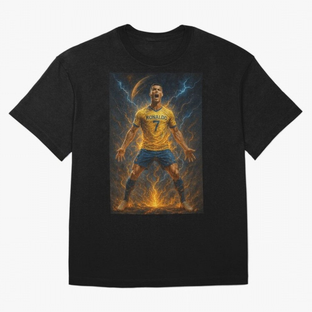 Cristiano Ronaldo Oversized T-Shirt Join Supporters Worldwide for FIFA World Cup 2026 Built around Neymar, Haaland and Cristiano Ronaldo, Argentina Energy, Retro Football Energy, Iconic Rivalries, Trophy Chase Drama and Stadium Atmosphere; Great