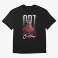 Cristiano Ronaldo Oversized T-Shirt Honor the Beautiful Game during Match Day Hype around FIFA World Cup 2026 USA Canada Mexico, Cristiano Ronaldo, Haaland and CR7, England and Germany, Football Festival Excitement, Trophy Ambitions, Country