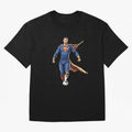 Ronaldo Superhero Oversized T-Shirt Celebrate Fan Culture around FIFA World Cup 2026 Spirit, Featuring Argentina, France and Brazil, Mbappe, Retro Football Energy, Iconic Rivalries, Trophy Chase Drama and Stadium Atmosphere; Ideal for Passionate
