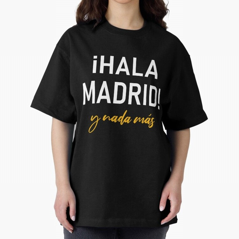 Hala Madrid Oversized T-Shirt Carry National Pride through FIFA World Cup 2026 Group Stage Spirit, with Germany, CR7, Match Day Excitement, Supporter Culture, Golden Goals and Global Football Passion; Perfect for People Who Love Argentina, Brazil,