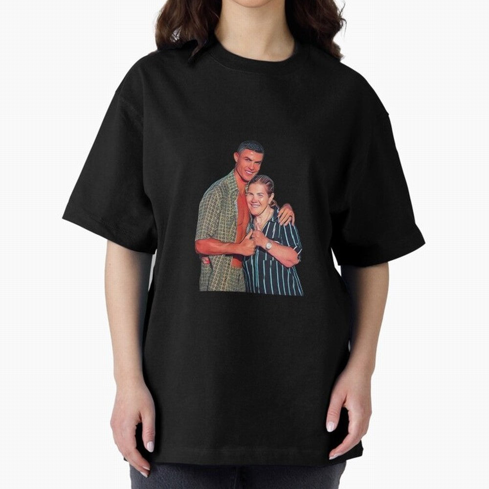 its criis with his mother Oversized T-Shirt Keep Football History Alive during the FIFA World Cup 2026 USA Canada Mexico Journey through Neymar, Haaland and Cristiano Ronaldo Highlights, Argentina and Brazil Pride, Stadium Chants, National Pride,