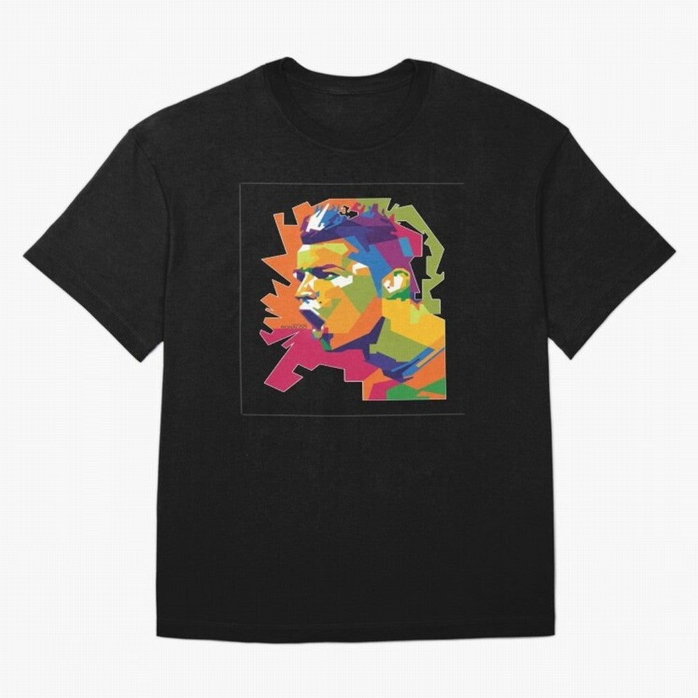 Ronaldo Cristiano Ronaldo pop potrait Oversized T-Shirt Live for the Drama of Match Day Hype around FIFA World Cup 2026 Group Stage, Neymar, Argentina, France and Brazil, Tournament Hype, Historic Matchups, Family Viewing Parties and Global Sports