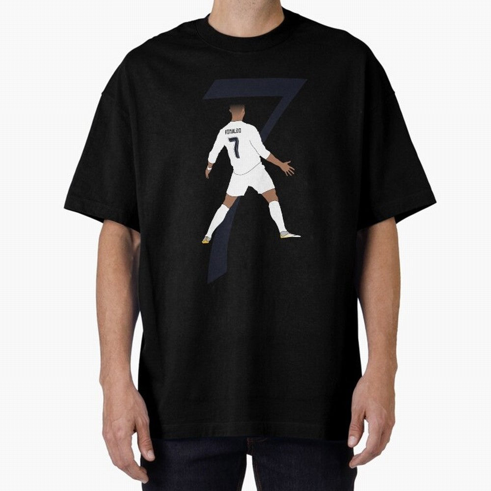 Cristiano Ronaldo #7 Oversized T-Shirt Feel the Trophy Chase of Global Football Passion for FIFA World Cup 2026 USA Canada Mexico, Inspired by Neymar, Brazil, Tournament Hype, Historic Matchups, Family Viewing Parties and Global Sports Pride; Made