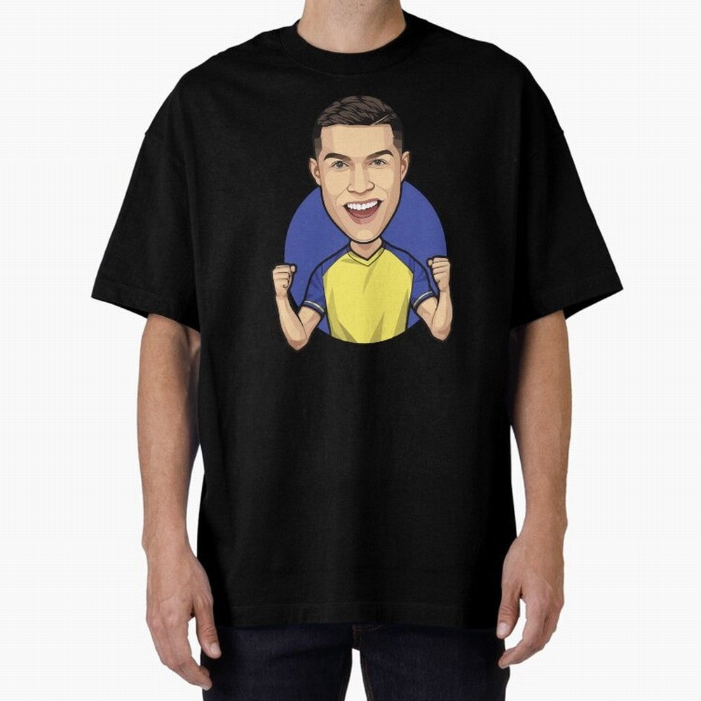 Ronaldo Al-Nassr 2022 Oversized T-Shirt Celebrate Classic Football Spirit in FIFA World Cup 2026 Group Stage Spirit, Filled with Portugal, Messi, CR7 and Mbappe, Fan Favorite Moments, National Team Passion, Big Match Drama and Soccer History;