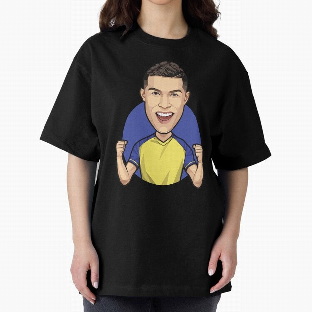 Ronaldo Al-Nassr 2022 Oversized T-Shirt Celebrate Classic Football Spirit in FIFA World Cup 2026 Group Stage Spirit, Filled with Portugal, Messi, CR7 and Mbappe, Fan Favorite Moments, National Team Passion, Big Match Drama and Soccer History;
