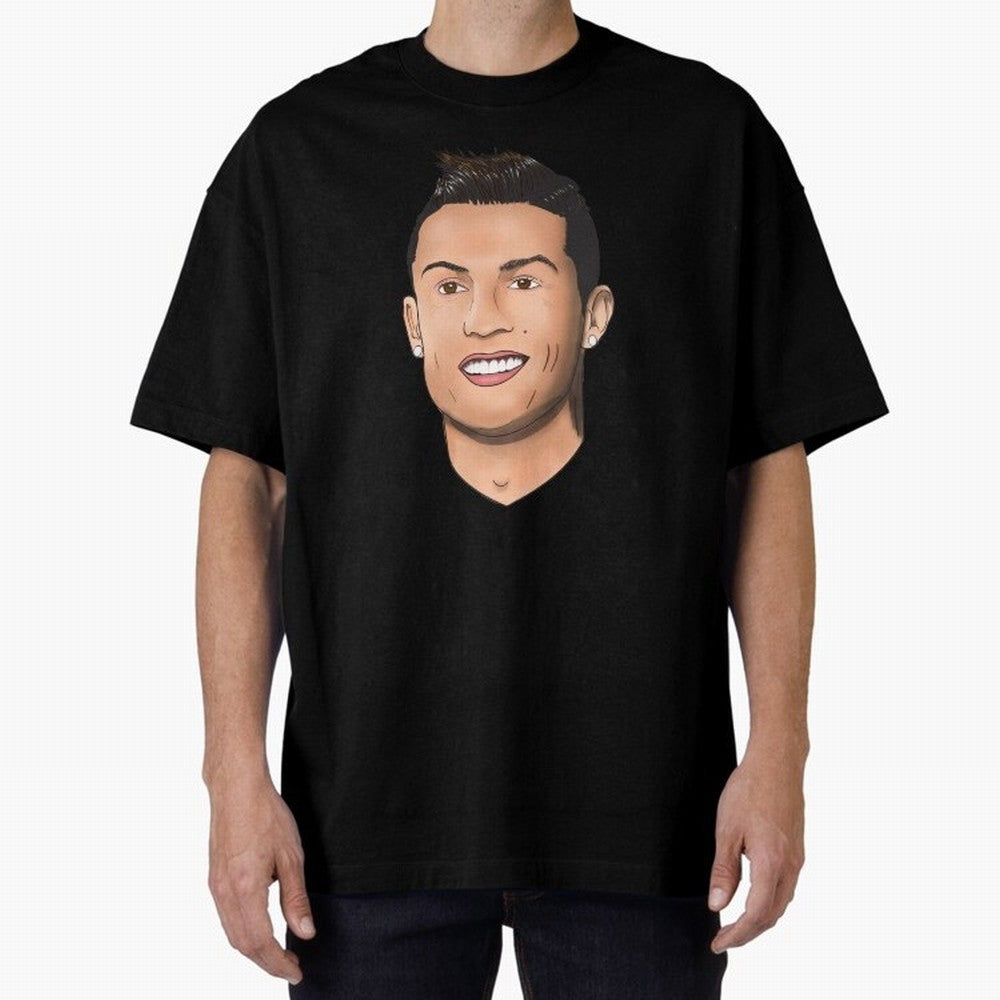 Cristiano Ronaldo Oversized T-Shirt Keep Football History Alive during FIFA World Cup 2026 Group Stage for Fans of Cristiano Ronaldo and France, Bringing Stadium Chants, National Pride, Trophy Dreams and Unforgettable Football Memories; Perfect for