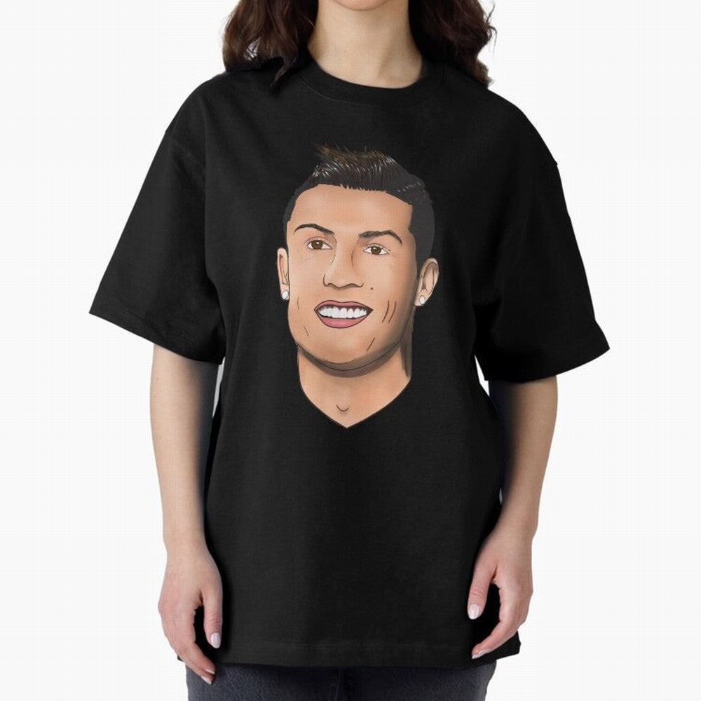 Cristiano Ronaldo Oversized T-Shirt Keep Football History Alive during FIFA World Cup 2026 Group Stage for Fans of Cristiano Ronaldo and France, Bringing Stadium Chants, National Pride, Trophy Dreams and Unforgettable Football Memories; Perfect for