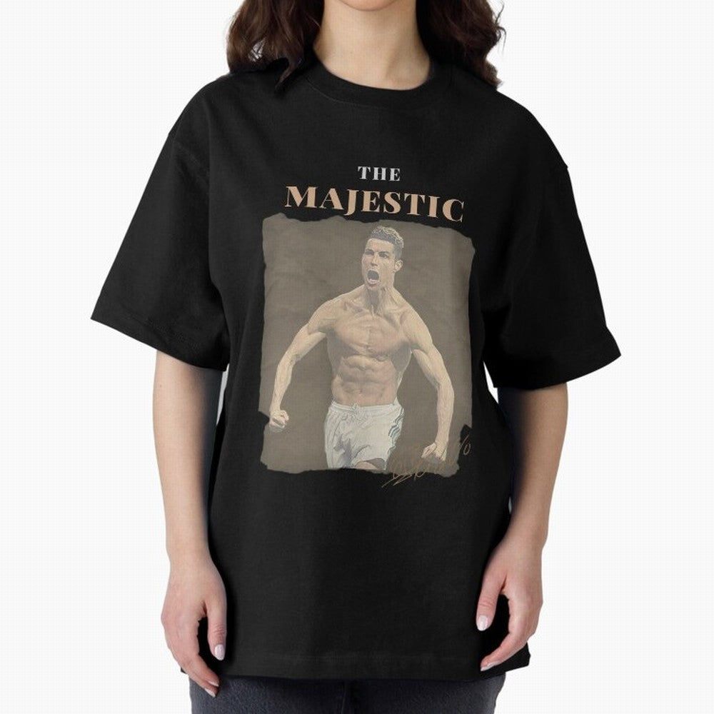 Siuuu CR7 Cristiano Ronaldo Oversized T-Shirt Build FIFA World Cup 2026 USA Canada Mexico Spirit, Centered on Spain and Netherlands, Neymar, Football Festival Excitement, Trophy Ambitions, Country Rivalries and Star Player Buzz; Ideal for Football