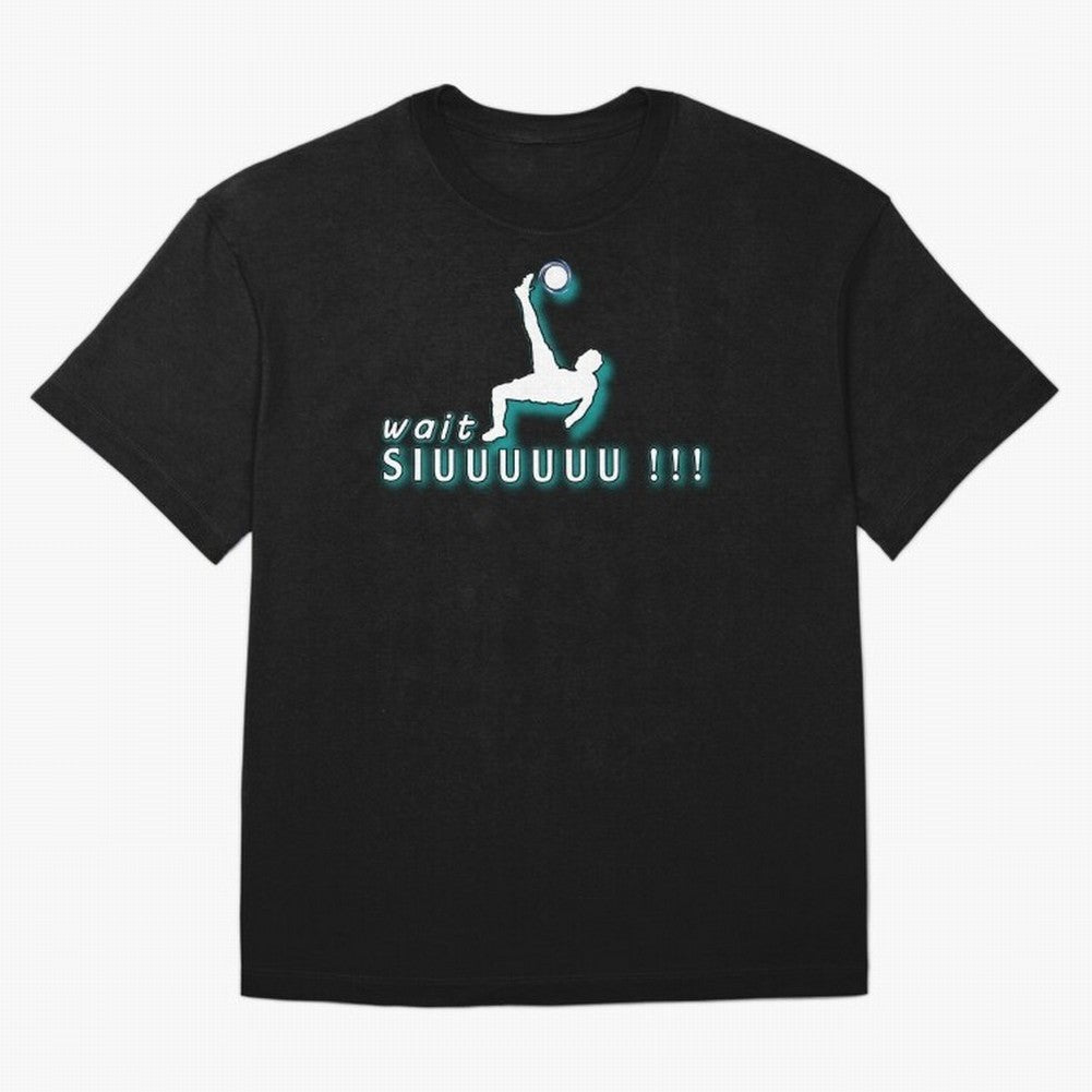 Wait siuuu CR7 goal Oversized T-Shirt Make the Season About FIFA World Cup 2026 Group Stage Spirit, Connected to Spain and Netherlands, CR7 and Messi, Worldwide Fan Energy, Dramatic Goals, Stadium Lights and Championship Celebrations; Made for
