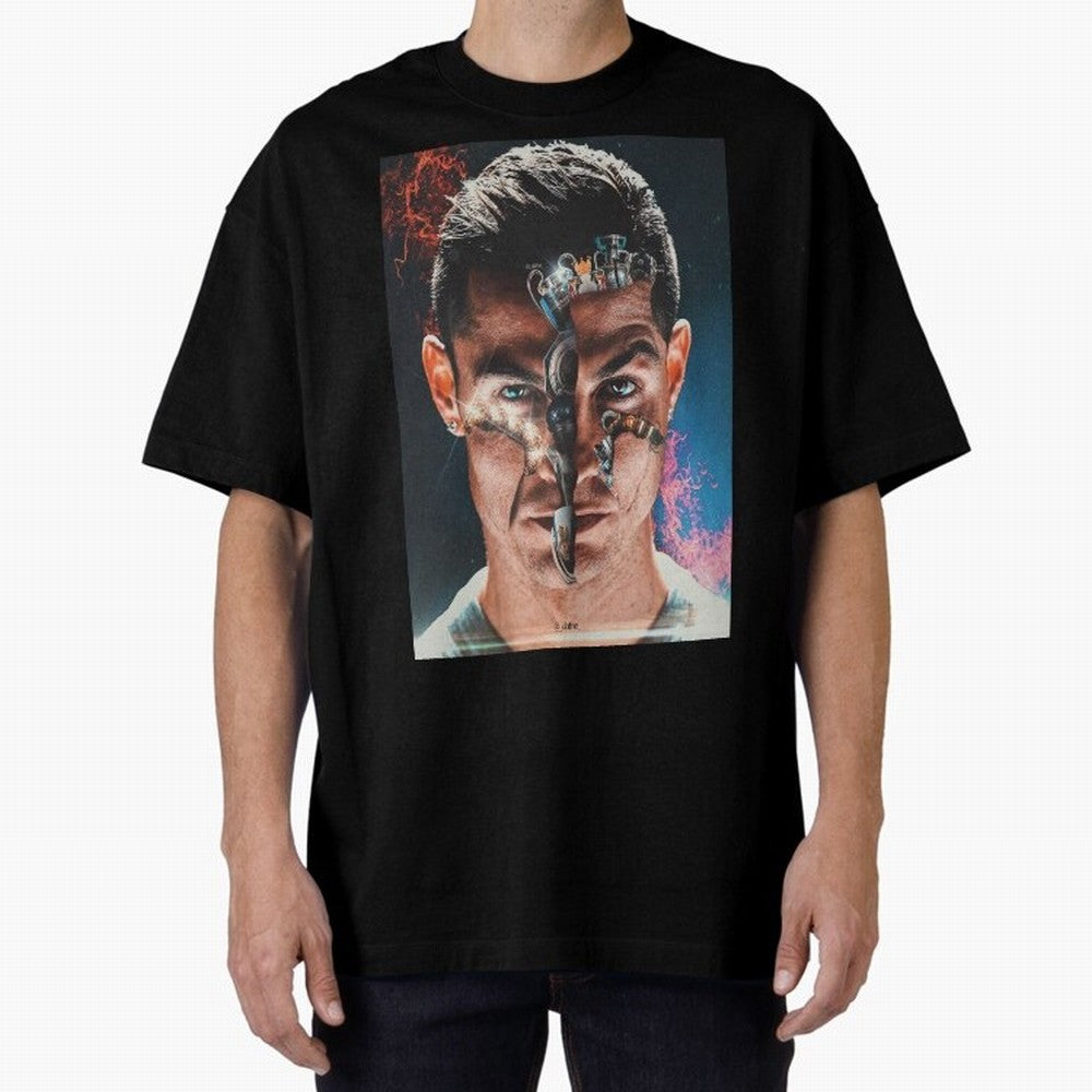 CR7 Career Titles+Ballon (x5) Oversized T-Shirt Embrace Global Football Passion for FIFA World Cup 2026, Highlighting Neymar, Netherlands, Tournament Hype, Historic Matchups, Family Viewing Parties and Global Sports Pride; Perfect for People Who