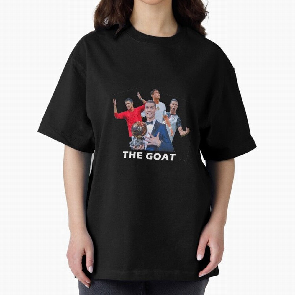 Cristiano Ronaldo Oversized T-Shirt Share Global Football Passion for FIFA World Cup 2026, Featuring Mbappe, Portugal, Spain and Germany, Supporter Pride, Iconic Celebrations, Legendary Names and Global Match Day Energy; Created for Match Day
