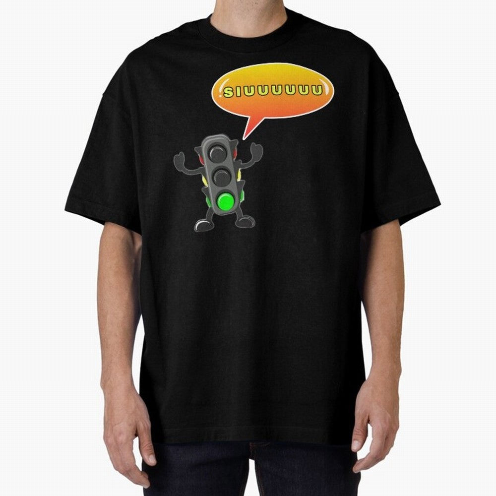 traffic light Siuuu Cristiano ronaldo goal Oversized T-Shirt Celebrate National Team Dreams in Global Football Passion for FIFA World Cup 2026 USA Canada Mexico, Featuring CR7 and Messi, England, France and Netherlands, Vintage Soccer Flavor,