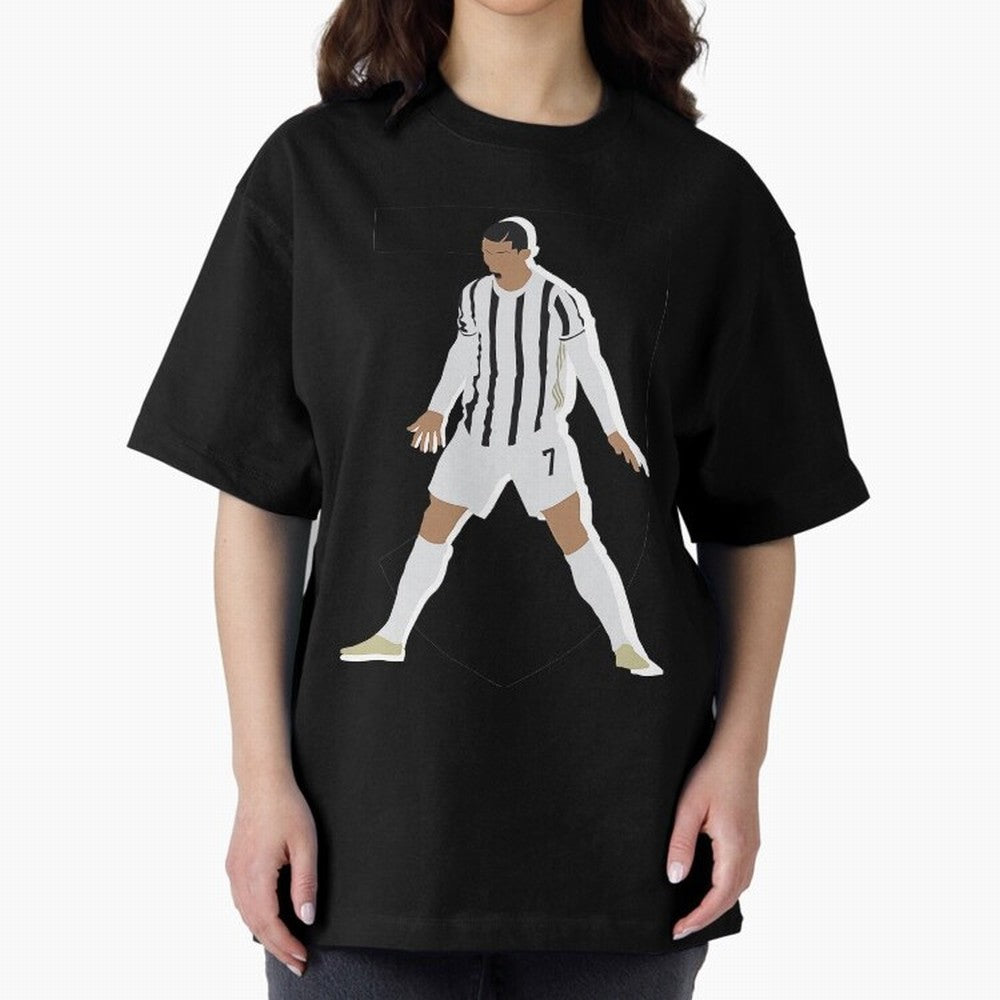 Cristiano Ronaldo 3 Oversized T-Shirt Celebrate Football Heritage in FIFA World Cup 2026 Centered on Messi and Cristiano Ronaldo, Argentina, France and Brazil Energy, Football Passion, Legendary Performances, Festival Vibes and Supporter Community;