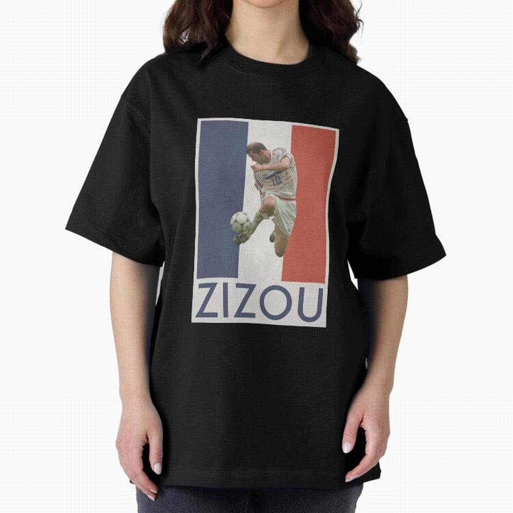 Football - Zidane Oversized T-Shirt Follow FIFA World Cup 2026 Group Stage Featuring Cristiano Ronaldo, Haaland and CR7, Portugal, Spain and Germany Energy, Sports Nostalgia, International Competition, Famous Players and Unforgettable Victories;