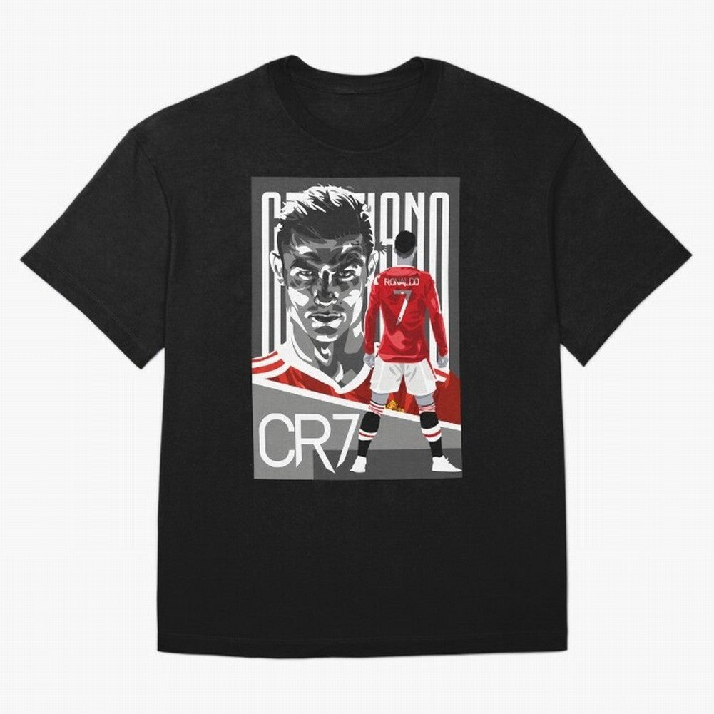 Cristiano Ronaldo In Red Oversized T-Shirt Represent Football Lovers during FIFA World Cup 2026 USA Canada Mexico for Fans of Haaland and Brazil, Bringing Global Supporter Spirit, Legendary Goals, National Colors and Tournament Celebration; Great