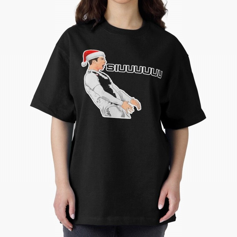 Siuuu Cristiano ronaldo funny Oversized T-Shirt Carry National Pride through Match Day Hype around FIFA World Cup 2026, Messi and Cristiano Ronaldo, France, Championship Spirit, Famous Goals, Roaring Crowds and International Football Unity; Created