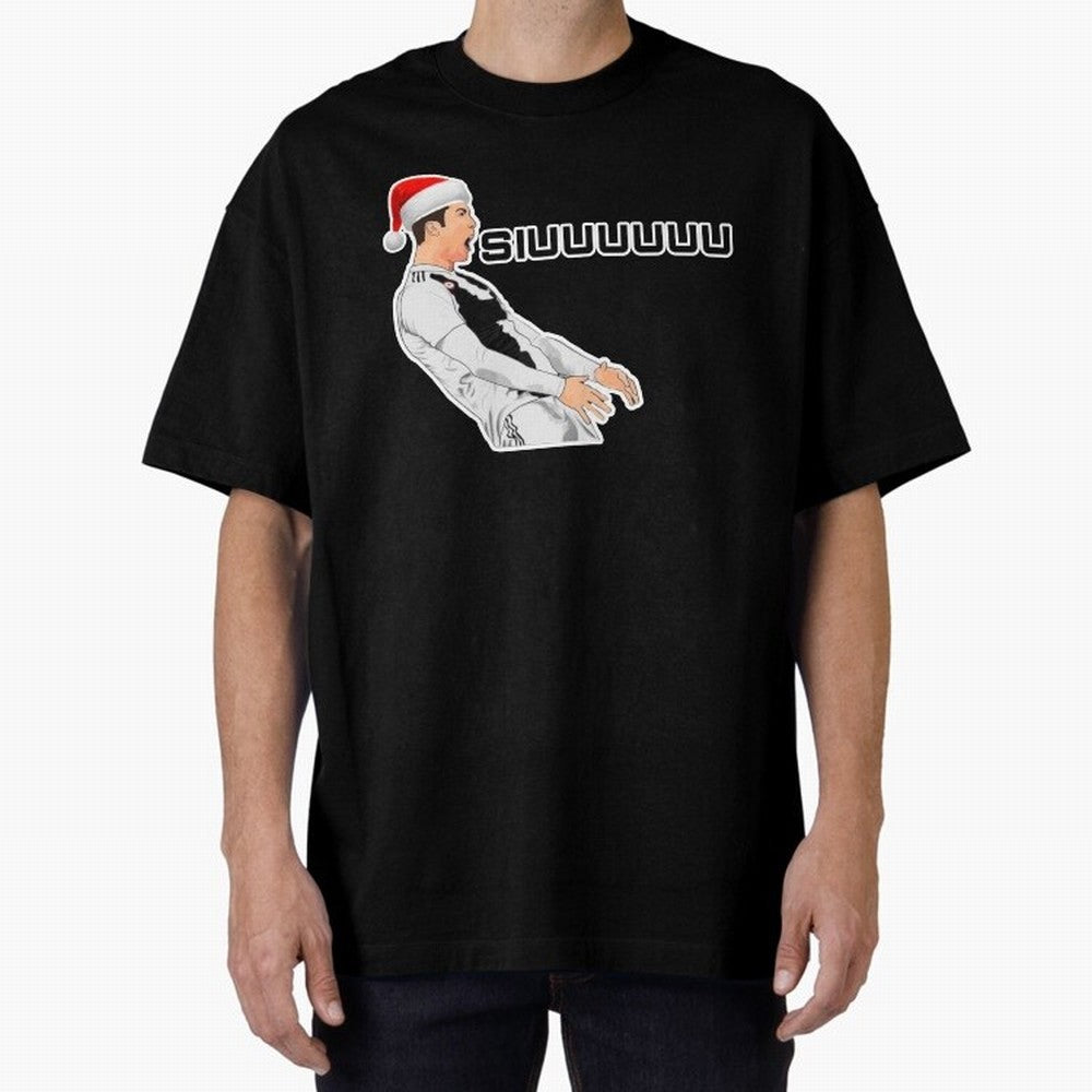 Siuuu Cristiano ronaldo funny Oversized T-Shirt Carry National Pride through Match Day Hype around FIFA World Cup 2026, Messi and Cristiano Ronaldo, France, Championship Spirit, Famous Goals, Roaring Crowds and International Football Unity; Created