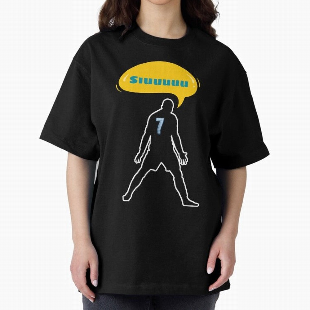 Siuuu Cristiano ronaldo goal Oversized T-Shirt Bring Home the FIFA World Cup 2026 USA Canada Mexico Journey through Messi, CR7 and Mbappe Highlights, France Pride, Football History, Final Match Energy, Crowd Noise and Once in a Lifetime Moments;