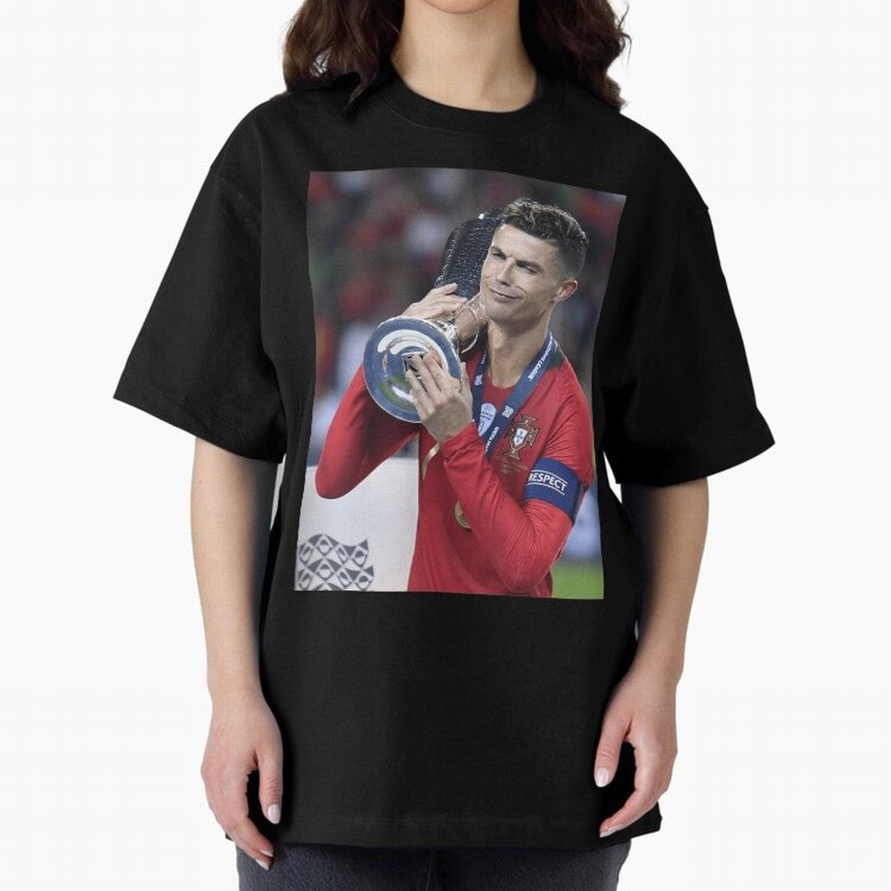 Todos Portugal 2019 Cr7 Oversized T-Shirt Make Every Match About FIFA World Cup 2026 for Fans of Messi and Cristiano Ronaldo and France and Portugal, Bringing Stadium Memories, Football Loyalty, International Chants and Championship Tradition;
