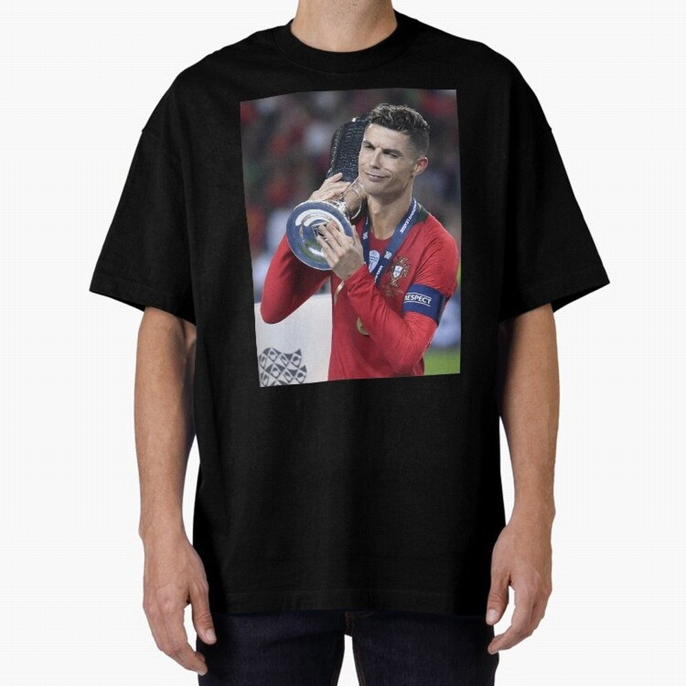 Todos Portugal 2019 Cr7 Oversized T-Shirt Make Every Match About FIFA World Cup 2026 for Fans of Messi and Cristiano Ronaldo and France and Portugal, Bringing Stadium Memories, Football Loyalty, International Chants and Championship Tradition;