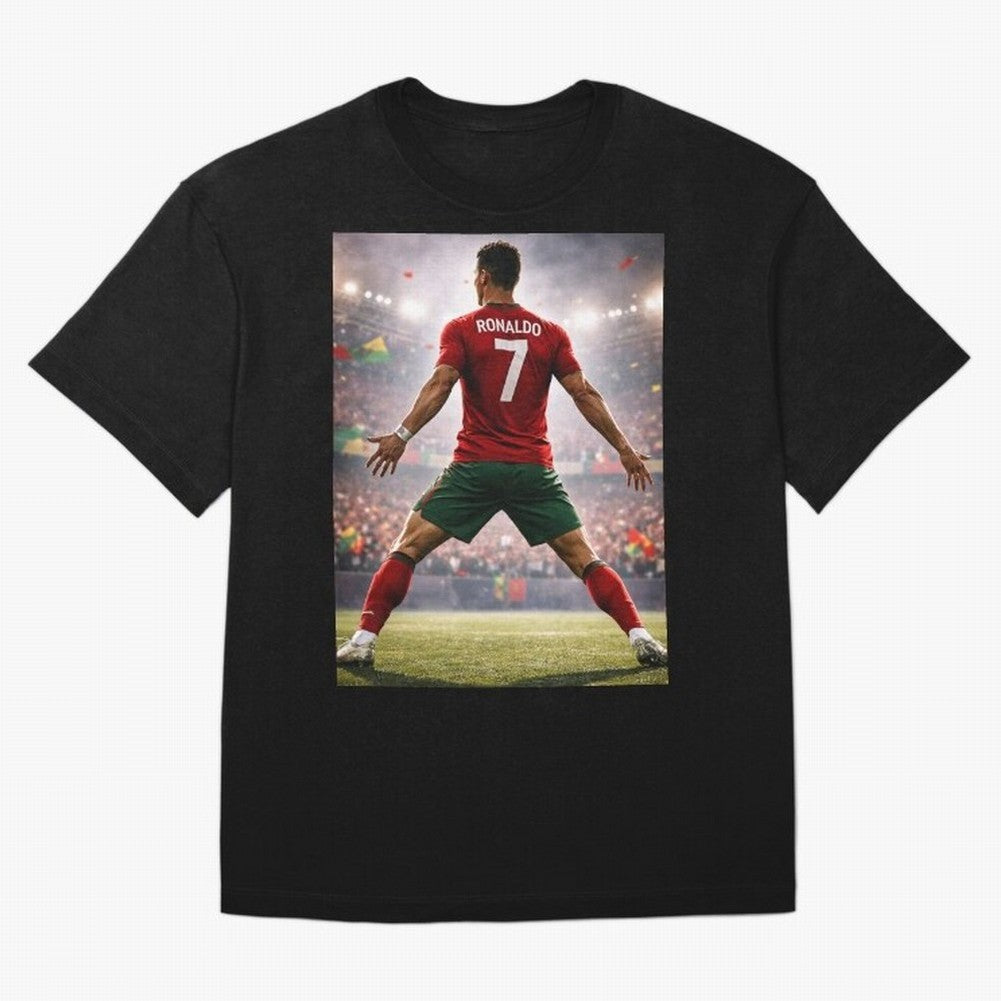 Cristiano Ronaldo Portuguese Legend Number Seven SIUUU Oversized T-Shirt Feel International Energy from FIFA World Cup 2026 Spirit, Connected to France and Portugal, Messi, Neymar and Mbappe, Soccer Culture, Superstar Moments, National Team Dreams