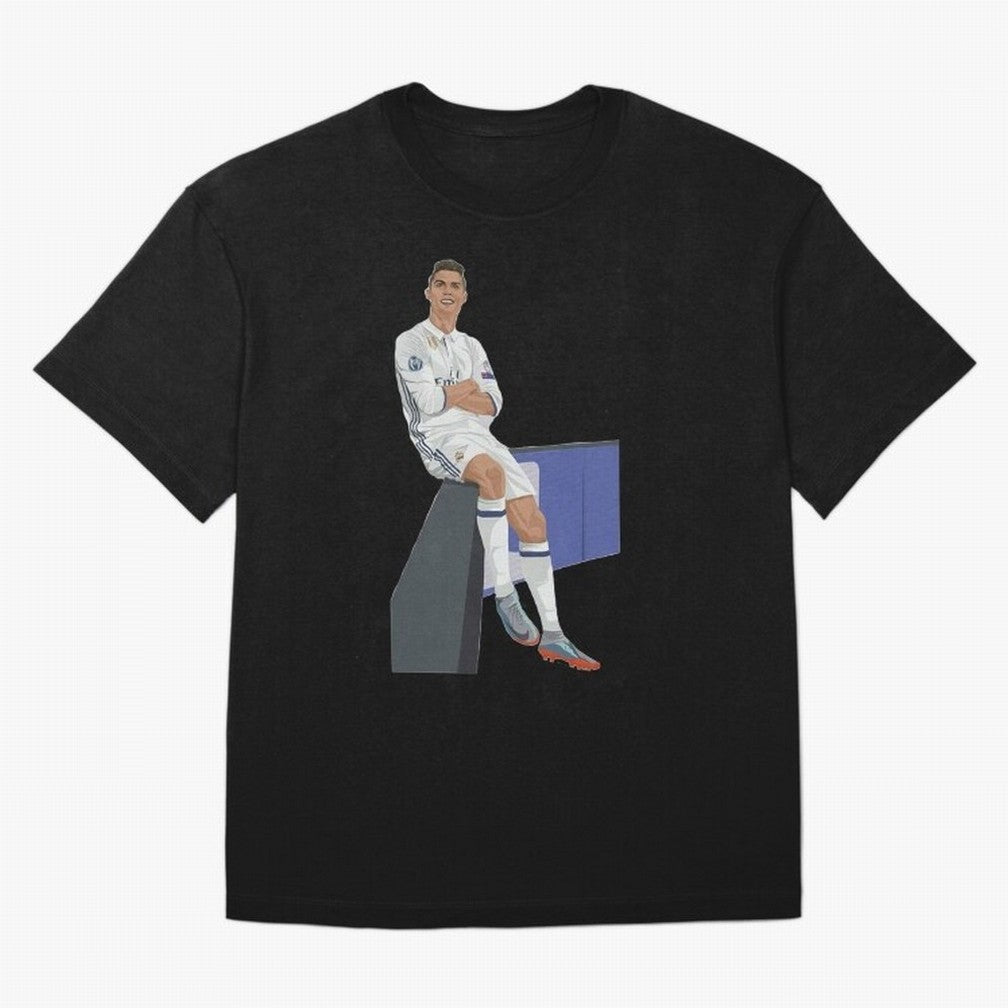 Cristiano Ronaldo Oversized T-Shirt Fuel FIFA World Cup 2026 USA Canada Mexico Centered on CR7, France Energy, Football Passion, Legendary Performances, Festival Vibes and Supporter Community; Ideal for Football Dads, Football Moms, Friends,