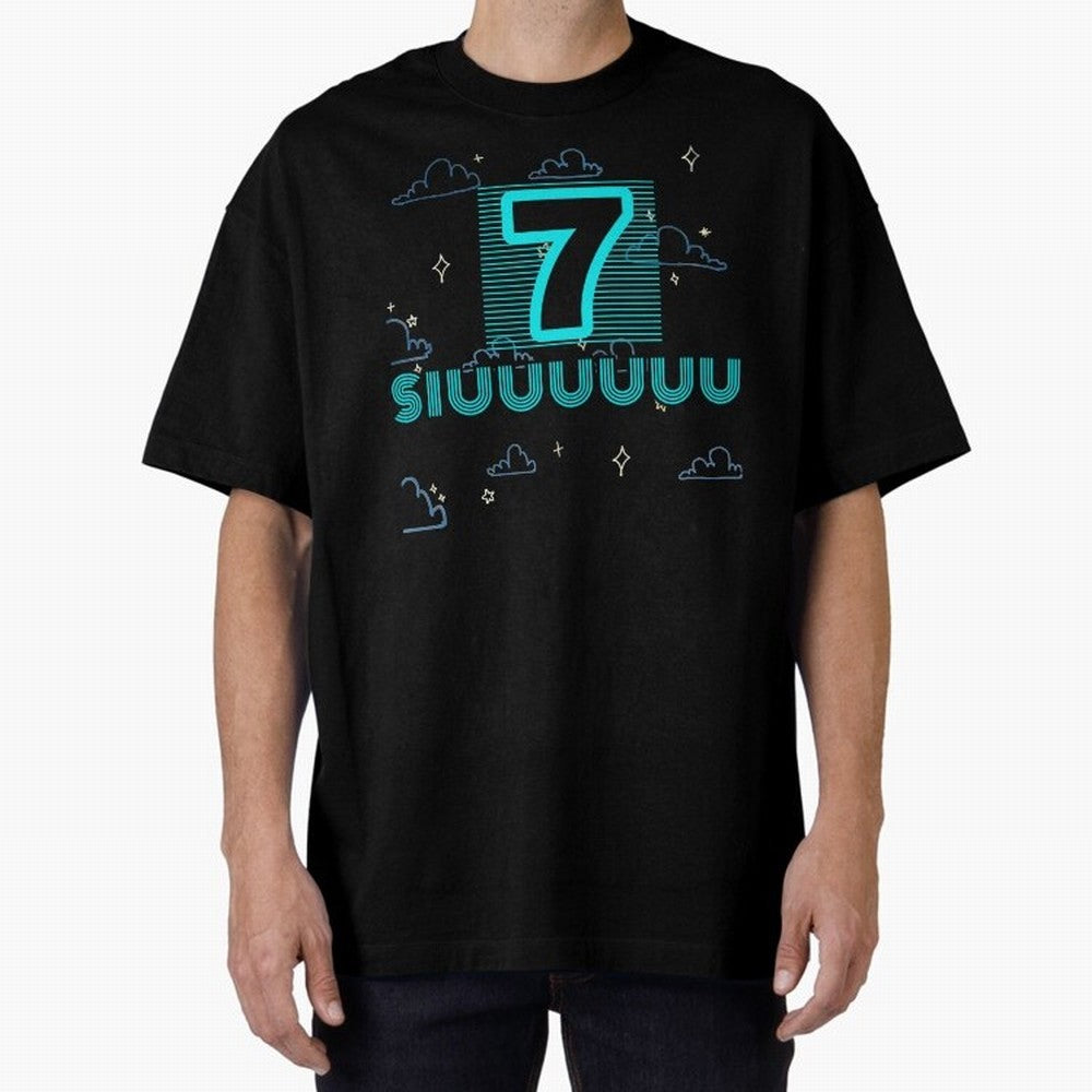 Siuuuuu 7 Cristiano ronaldo Oversized T-Shirt Make Game Day About FIFA World Cup 2026 USA Canada Mexico for Fans of CR7 and Messi and Argentina, France and Brazil, Bringing Stadium Memories, Football Loyalty, International Chants and Championship
