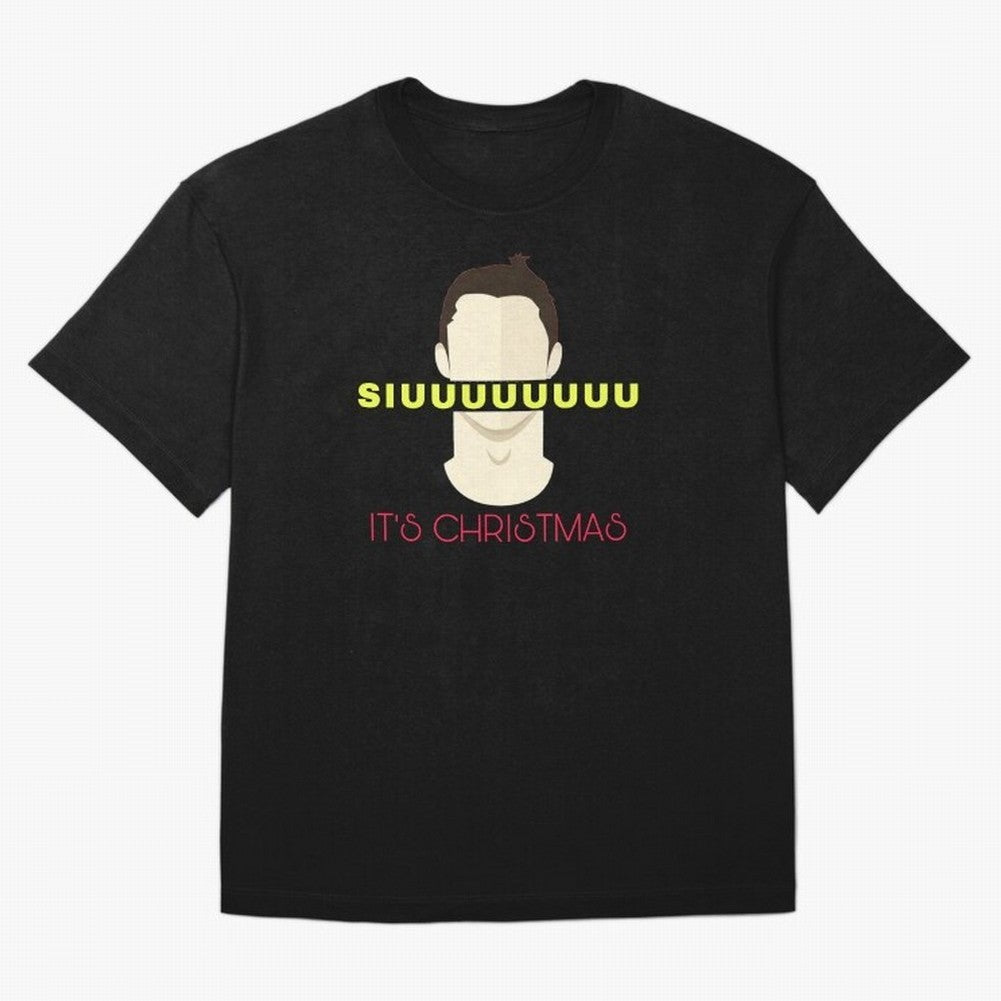 Siuuu it¡¯s Christmas CR7 Oversized T-Shirt Bring Global Tournament Vibes to FIFA World Cup 2026 for Fans of CR7 and Spain, Bringing Goal Celebration Energy, Supporter Heritage, Football Icons and Worldwide Tournament Joy; Perfect for People Who