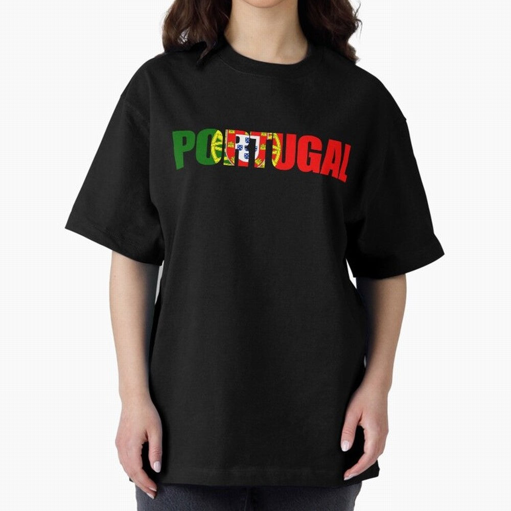 Portugal Country Oversized T-Shirt Make the Season About FIFA World Cup 2026 USA Canada Mexico Spirit, with France, Haaland and Mbappe, Vintage Soccer Flavor, Modern Football Stars, National Flags and Final Night Emotion; Great for Supporters Who