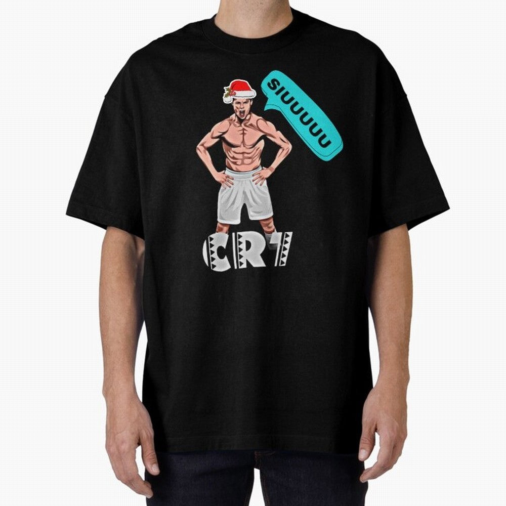 Siuuu Cristiano ronaldo Oversized T-Shirt Support Your Favorite Stars during FIFA World Cup 2026 for Fans of Mbappe and Neymar and France and Portugal, Bringing Soccer Culture, Superstar Moments, National Team Dreams and Competitive Fire; Perfect