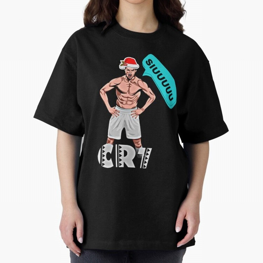 Siuuu Cristiano ronaldo Oversized T-Shirt Support Your Favorite Stars during FIFA World Cup 2026 for Fans of Mbappe and Neymar and France and Portugal, Bringing Soccer Culture, Superstar Moments, National Team Dreams and Competitive Fire; Perfect