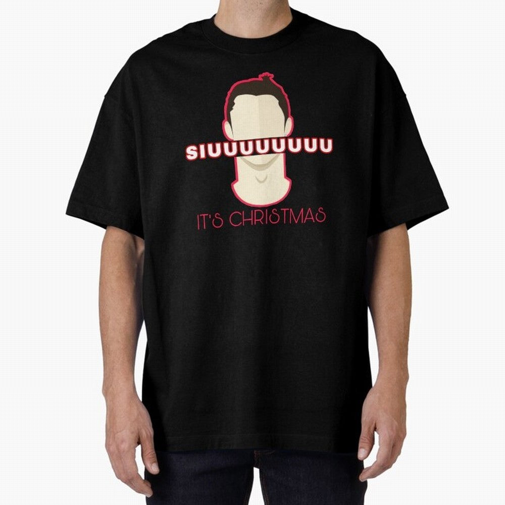 Siuuu it¡¯s Christmas CR7 funnu Oversized T-Shirt Keep the Legacy of FIFA World Cup 2026 USA Canada Mexico for Fans of CR7 and Messi and Spain and Netherlands, Bringing Classic Soccer Heritage, Championship Pressure, Fan Loyalty and International