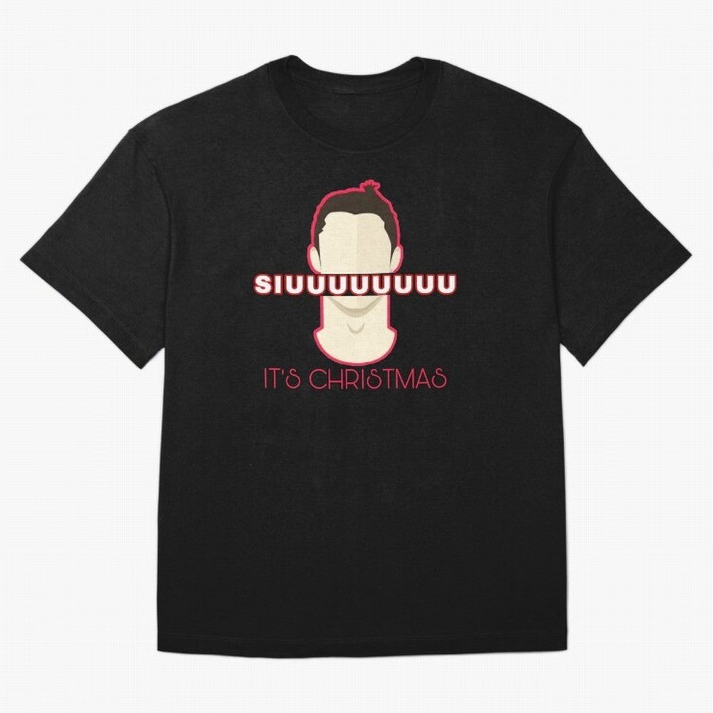 Siuuu it¡¯s Christmas CR7 funnu Oversized T-Shirt Keep the Legacy of FIFA World Cup 2026 USA Canada Mexico for Fans of CR7 and Messi and Spain and Netherlands, Bringing Classic Soccer Heritage, Championship Pressure, Fan Loyalty and International