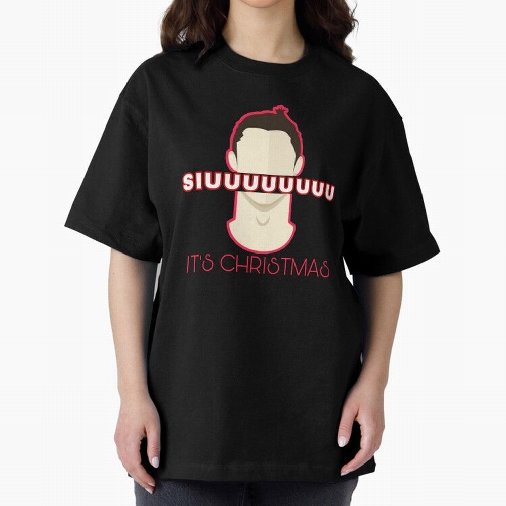 Siuuu it¡¯s Christmas CR7 funnu Oversized T-Shirt Keep the Legacy of FIFA World Cup 2026 USA Canada Mexico for Fans of CR7 and Messi and Spain and Netherlands, Bringing Classic Soccer Heritage, Championship Pressure, Fan Loyalty and International