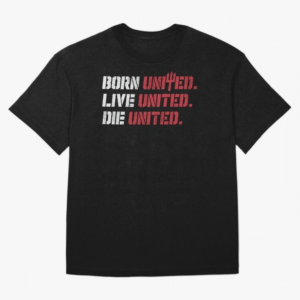 Manchester United - Born United Oversized T-Shirt Step into Match Day Hype around FIFA World Cup 2026 USA Canada Mexico, Mbappe and Neymar, Spain and Netherlands, Match Day Excitement, Supporter Culture, Golden Goals and Global Football Passion;