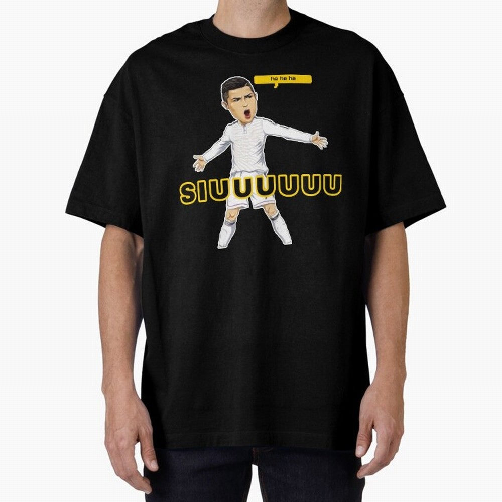 hehehe suiii cristiano ronaldo goal Oversized T-Shirt Stand with the FIFA World Cup 2026 USA Canada Mexico Journey through Messi Highlights, Argentina and Brazil Pride, Football Festival Excitement, Trophy Ambitions, Country Rivalries and Star