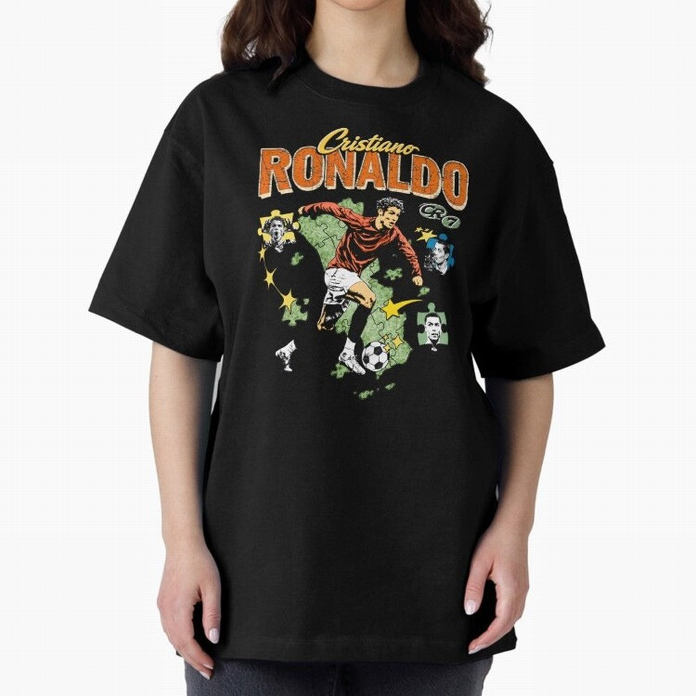 CR7 Cristiano Ronaldo Vintage Oversized T-Shirt Turn Football Passion into FIFA World Cup 2026 Group Stage Spirit, Filled with Spain, Messi, Champion Mindset, Group Stage Buzz, Knockout Tension and Passionate Fan Culture; Built for Supporters
