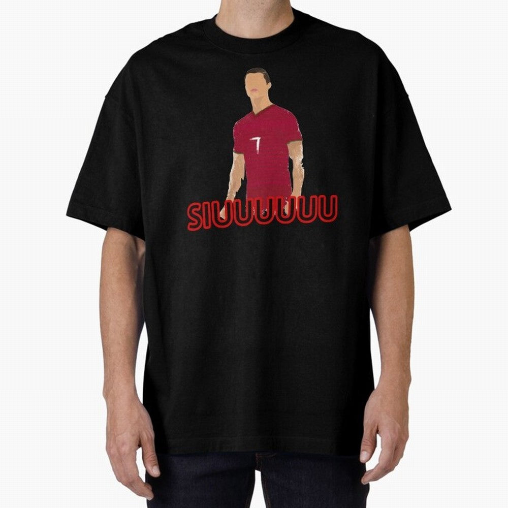 Siuuu Cristiano ronaldo goal Oversized T-Shirt Bring a Champion Mindset to FIFA World Cup 2026 USA Canada Mexico Filled with Neymar, Haaland and Cristiano Ronaldo, Brazil Energy, Worldwide Fan Energy, Dramatic Goals, Stadium Lights and Championship