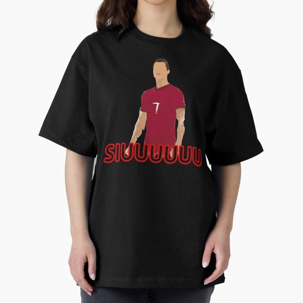 Siuuu Cristiano ronaldo goal Oversized T-Shirt Bring a Champion Mindset to FIFA World Cup 2026 USA Canada Mexico Filled with Neymar, Haaland and Cristiano Ronaldo, Brazil Energy, Worldwide Fan Energy, Dramatic Goals, Stadium Lights and Championship