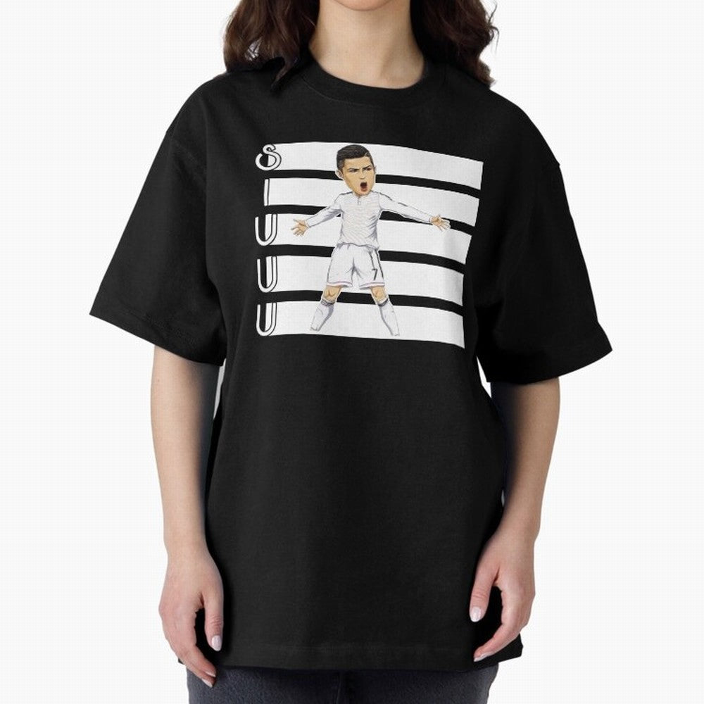 Siuuu Cristiano ronaldo goal Oversized T-Shirt Celebrate the Road through the FIFA World Cup 2026 Group Stage Journey through CR7 and Messi Highlights, Argentina Pride, Champion Mindset, Group Stage Buzz, Knockout Tension and Passionate Fan